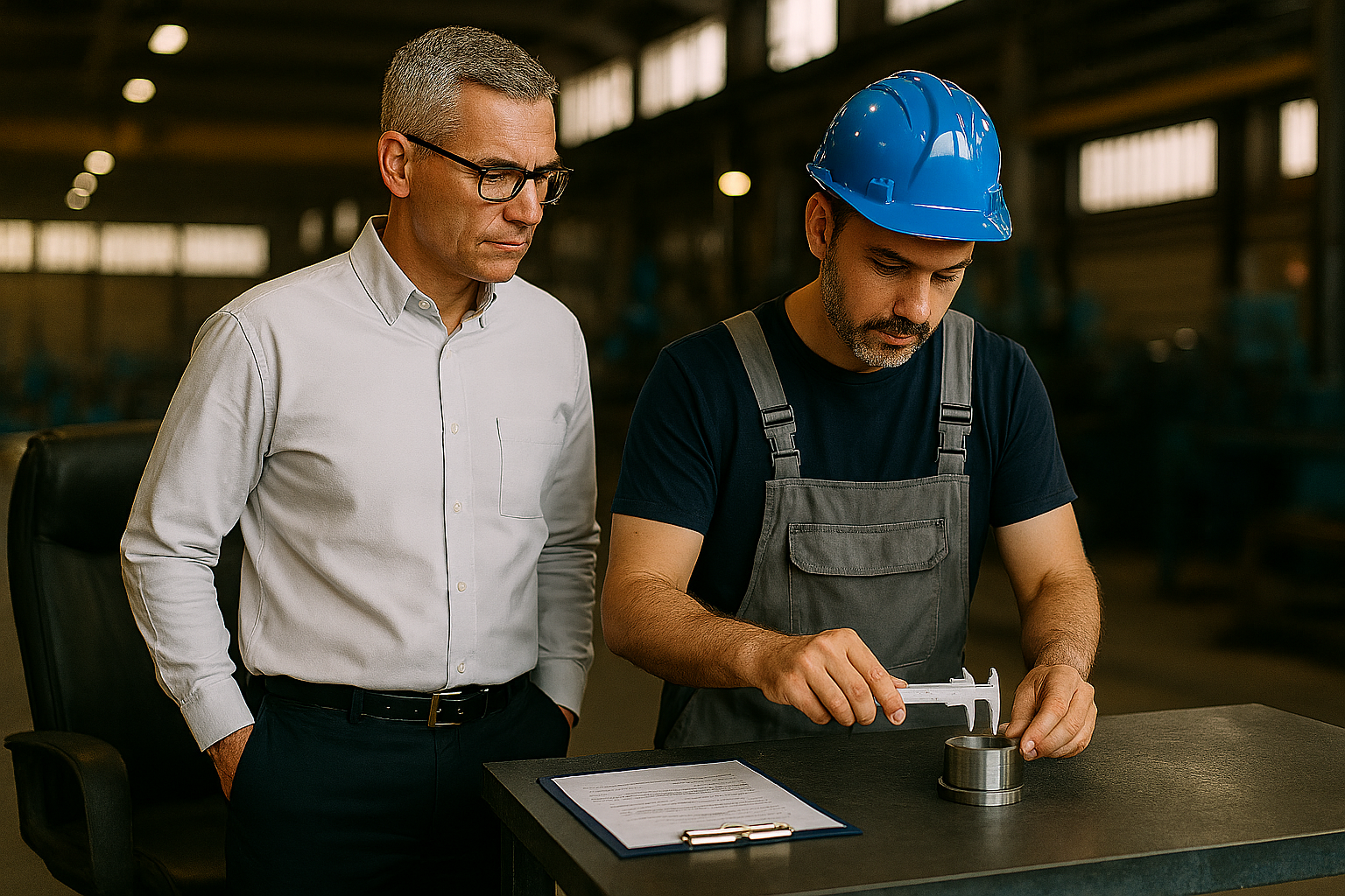 Vom Chefsessel in die Werkhalle -